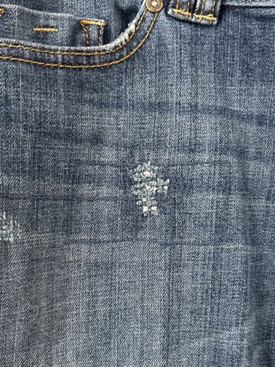 a.n.a Distressed Blue Mini Skirt med wash size 10 - Picture 5 of 13